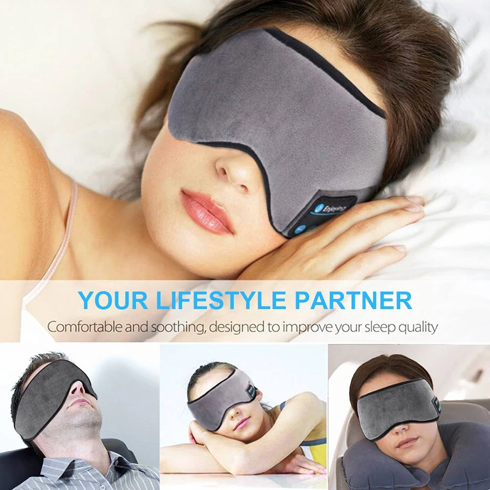 Auriculares inalámbricos con Bluetooth para dormir, audífonos antifaz para dormir con música