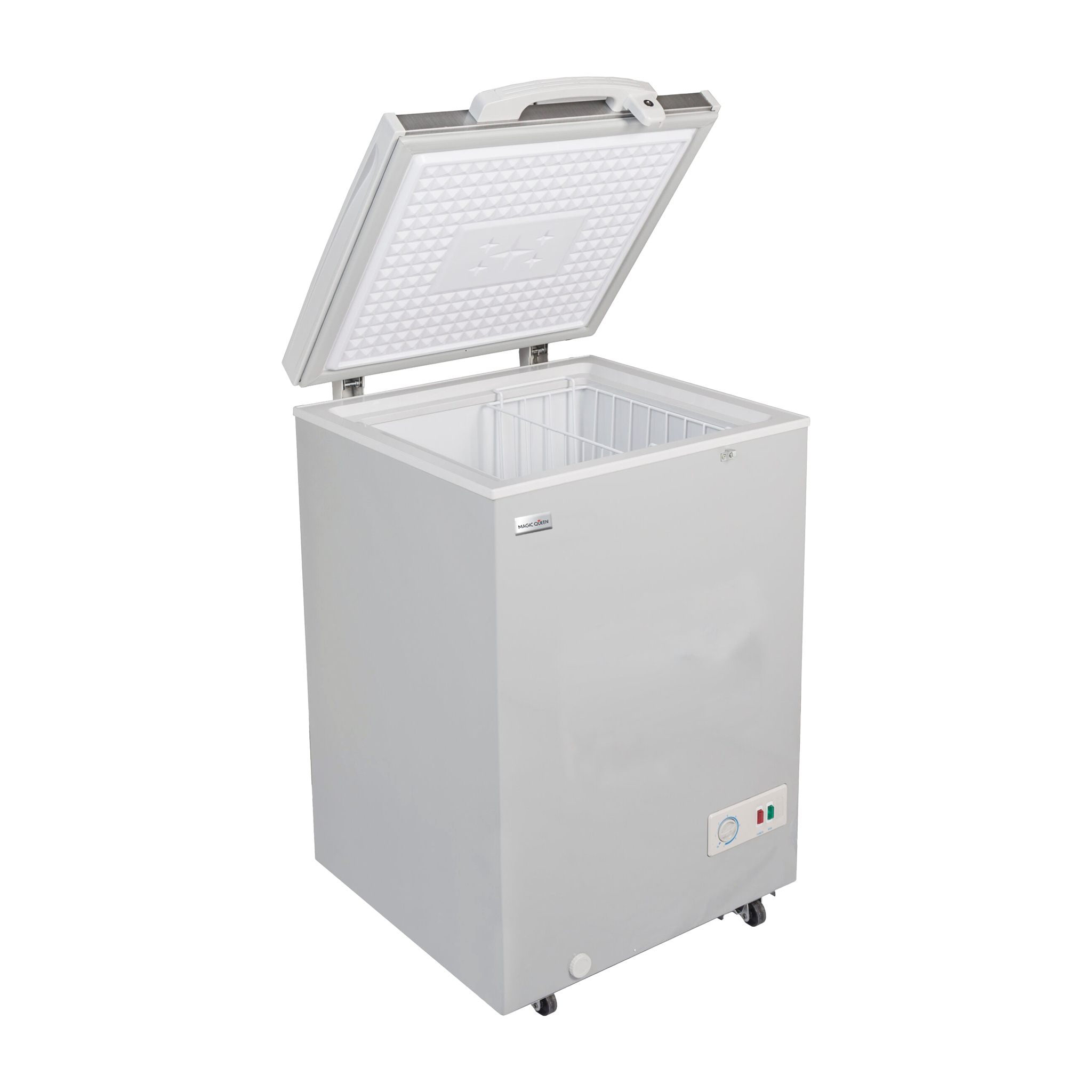 Magic Queen MQF145 Congelador Dual de 145 LTS- Con Interior y Gabinete Blanco