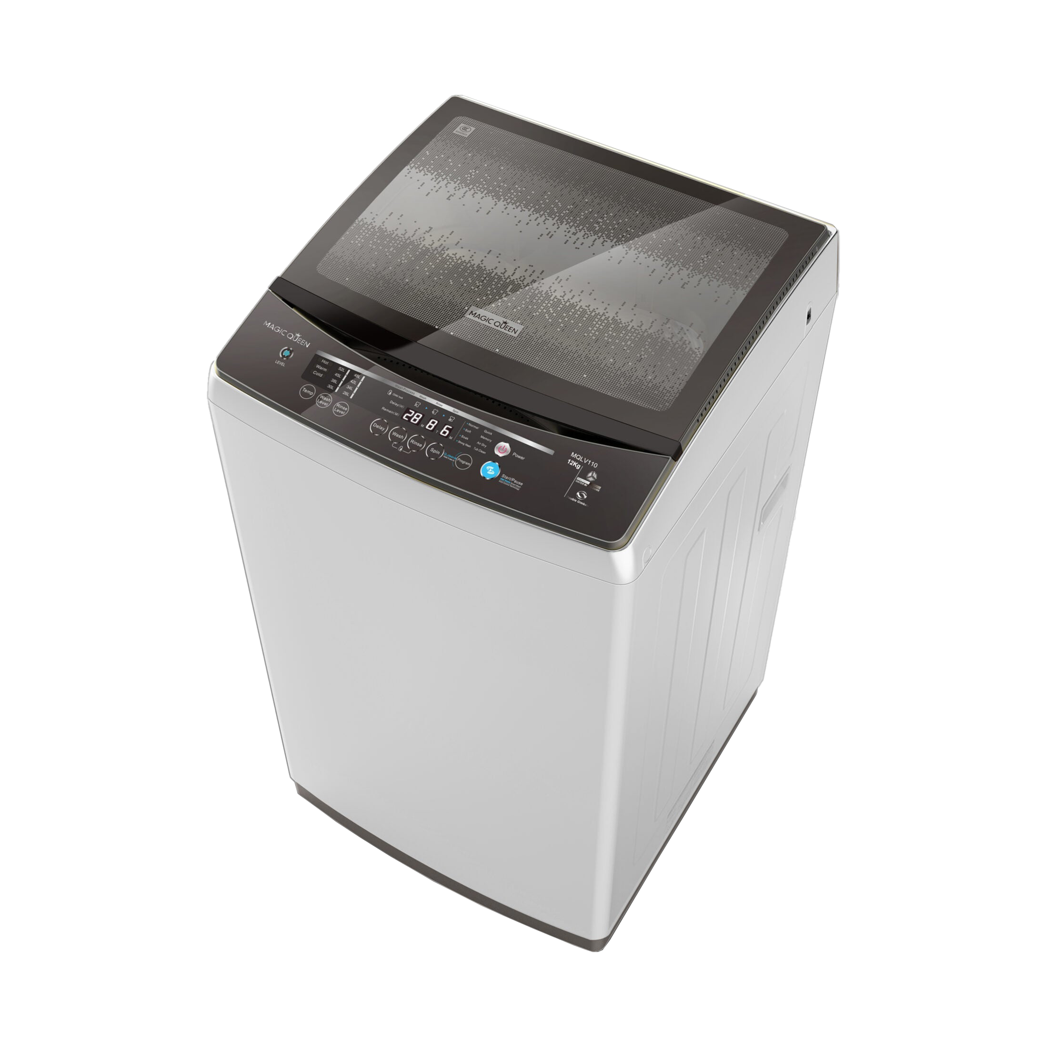 Magic Queen MQLV280 Lavadora Automática 18 Kgs-Fuzzy-8 Programas de Lavado